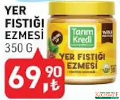 TARIM KREDİ YER FISTIĞI EZMESİ 350 G fiyat ve kampanya bilgisi